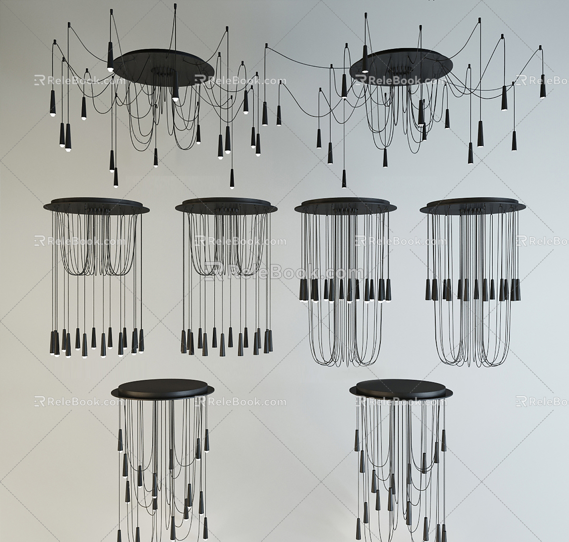 Modern special-shaped chandelier chandelier combination model