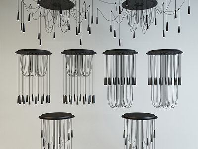 Modern special-shaped chandelier combination model