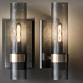 Modern Wall Sconces With Metal Frame And Glass Shade For Indoor Lighting Decor