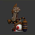laser tower turret turntable sci-fi tower defense game tower defense sci-fi turret game turret game turret 3d model