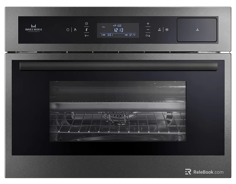 Modern Built in Kitchen Oven With Digital Display And Control Panel 3d model 