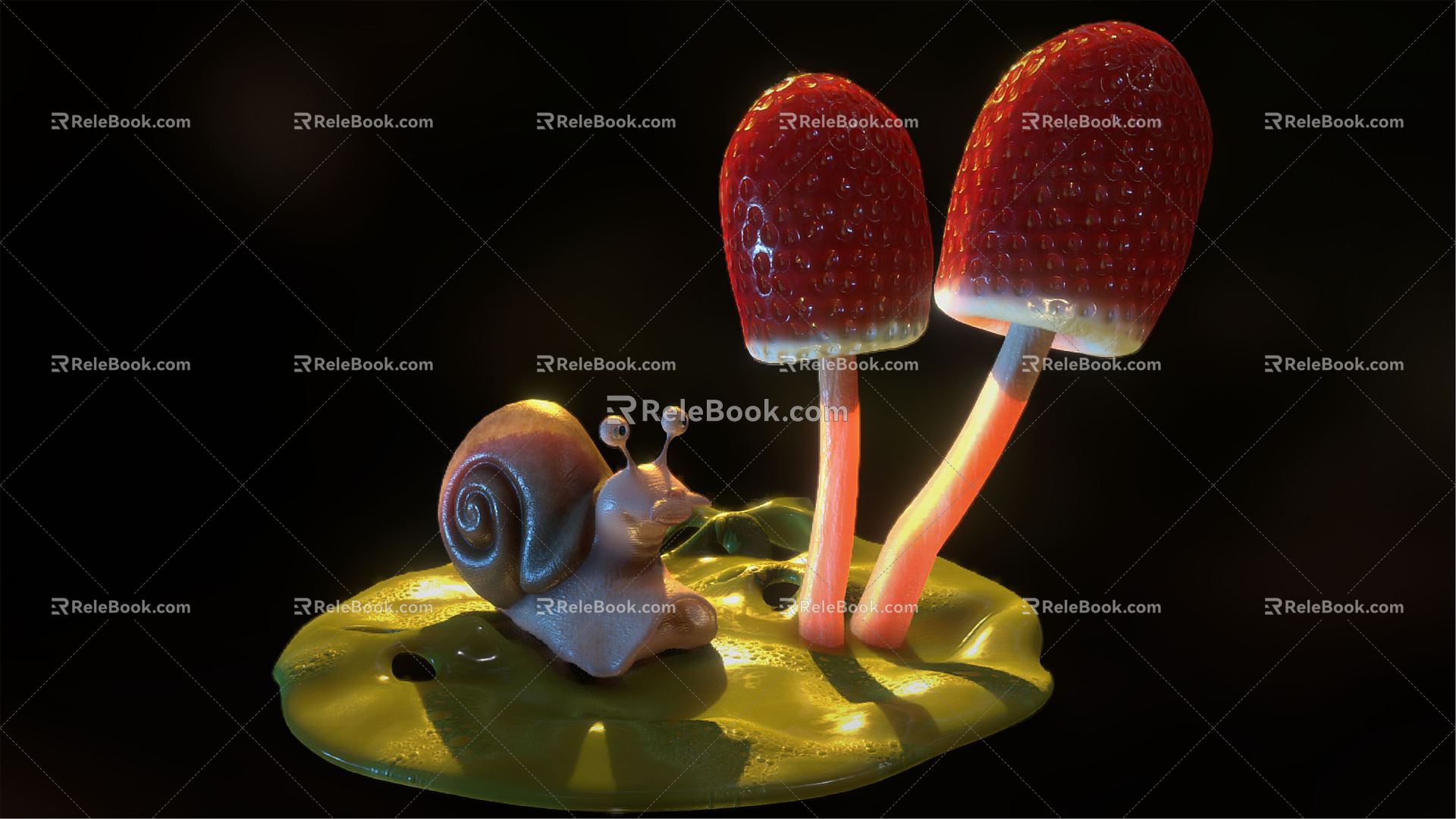 Modern Snail 3d model