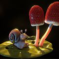 Modern Snail 3d model