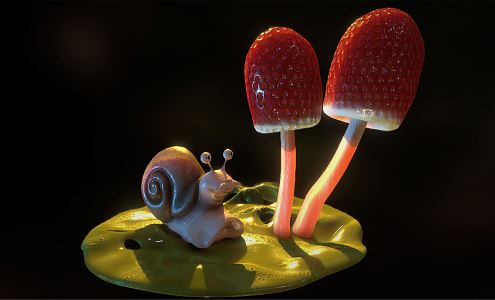 Modern Snail 3d model