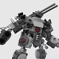 LEGO Toy Blocks Fighting Robot Gundam Mech Warrior Transformers 3d model