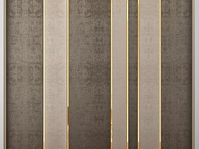 Luxury Modern Kitchen Wall Decor With Elegant Design And Sleek Metallic Accents 3d model
