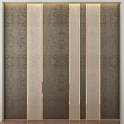 Luxury Modern Kitchen Wall Decor With Elegant Design And Sleek Metallic Accents 3d model