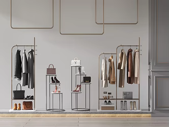 Modern clothes hanger 3d model
