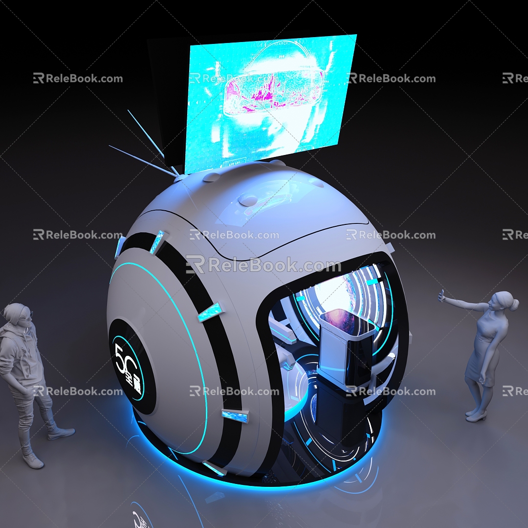 Modern experience warehouse holographic experience 3d model