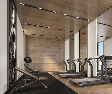 Modern Gym 3d model