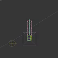 Green Industrial Sedimentation Tank With Multi Compartment Design Conical Bottom Yellow Ladder And Pipeline Connections