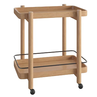 Hargrove Bar Cart 3d model