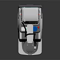 Advanced Mobile Medical Device With Modern Design Control Panel And Wheels 3d model