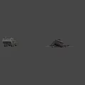 Military Style Multi Wheel Heavy Duty Utility Vehicle Featuring Long Body And Storage Compartments