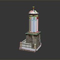 Temple Tower Stone Takatong Tower Pyramid Mayan Pyramid Mayan Stone Tower Totem Tribal Totem 3d model