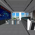 Public Security Command Control Room 3d model