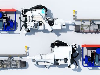 modern engine 3d model