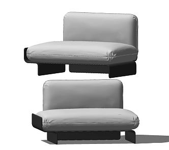 Modern Single Sofa Leisure Chair 3d model