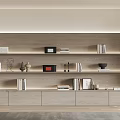Modern Bookshelf Bookcase Whole Wall Bookshelf 3d model