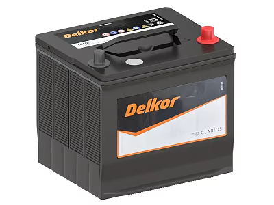 Delkor Industrial Battery CLARUS Series Featuring Red Terminal And Robust Construction 3d model
