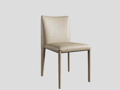 Dining Chair Leisure Chair Minimalist Dining Chair Leather Dining Chair Italian Dining Chair 3d model