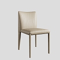 Dining Chair Leisure Chair Minimalist Dining Chair Leather Dining Chair Italian Dining Chair 3d model