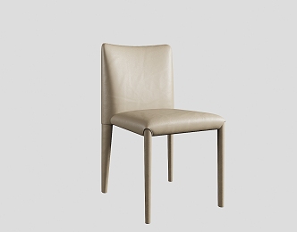 Dining Chair Leisure Chair Minimalist Dining Chair Leather Dining Chair Italian Dining Chair 3d model