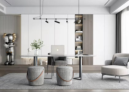 Modern study 3d model