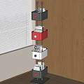 Modern Bookshelf 3d model