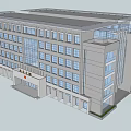 Modern Multi Storey Office Building With Glass Windows And Contemporary Facade