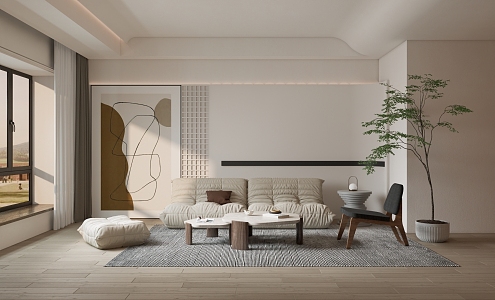 The Silent Living Room 3d model