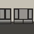 Modern windows casement windows floor-to-ceiling windows bay windows glass windows 3d model