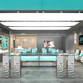 Shower Sauna Products Display In SKG Health Tech Store With Showcases Sofas And TVs