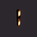 Modern Wall Sconce Design With Brown Frame White Shade And Warm Soft Illumination