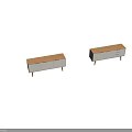 Modern TV Stand With White Cabinet Doors And Wooden Frame Storage Drawers