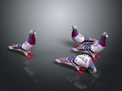 Pigeon Edible Pigeon Play Pigeon Racing Pigeon Military Pigeon Experimental Pigeon Wild Pigeon Rock Pigeon Raw Pigeon 3d model