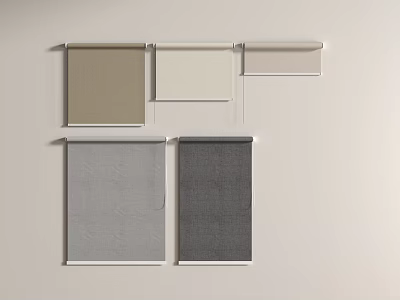 Modern Roller Blinds Roller Blinds Pull Blinds 3d model