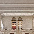 Spacious Yoga Studio With Neatly Arranged Yoga Mats Wooden Floors White Walls and Strip Lights