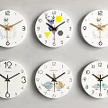 Nordic clock wall clock 3d model