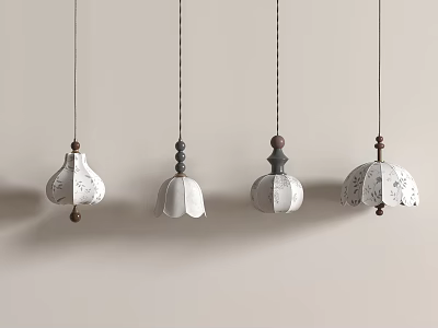 French medieval chandelier vintage chandelier bedside chandelier small chandelier 3d model
