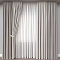 Light Gray Velvet Curtains With White Sheer Panels For Modern Window Light