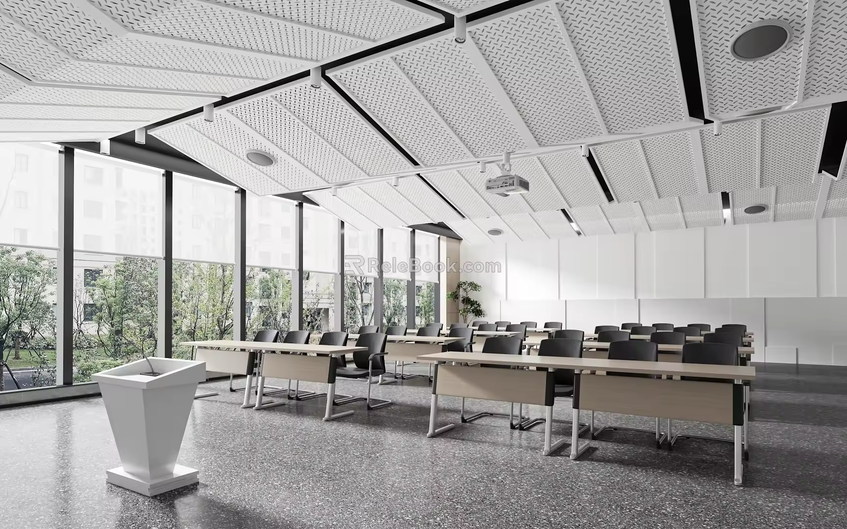school classroom 3d model