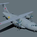 Gray Military Fighter Jet With Red Star Markings Double Propellers And Number 11