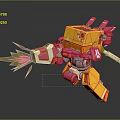 Modern Robot Mech Warrior Mech Soldier Machine Battlearm Mechanical Battlearm 3d model