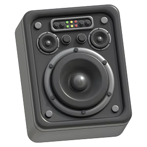 Modern speaker megaphone cartoon speaker animation megaphone 3d model