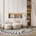 Modern Lazy Sofa 3d model