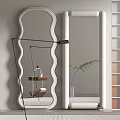 Nordic Internet Celebrating Decorative Mirror Floor Mirror Full Body Mirror Fitting Mirror 3d model