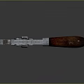 Professional Adjustable Wrench With Silver Metal Body And Wooden Handle
