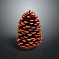 Pine cone plant game item 3d model