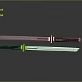Final Fantasy Big Swords Final Fantasy Weapon Knife Magic Knife Weapon Cold Weapon Realistic 3d model